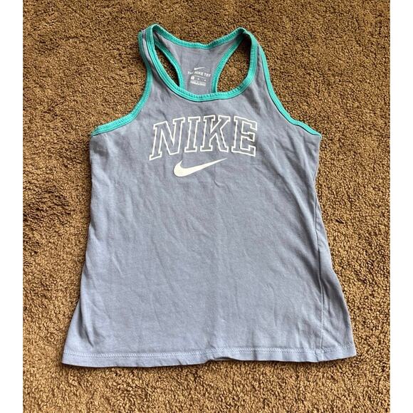 Nike Girls Athletic Outfit | Activewear Tank Top Dri Fit Shorts | 2 piece Set - Picture 2 of 11